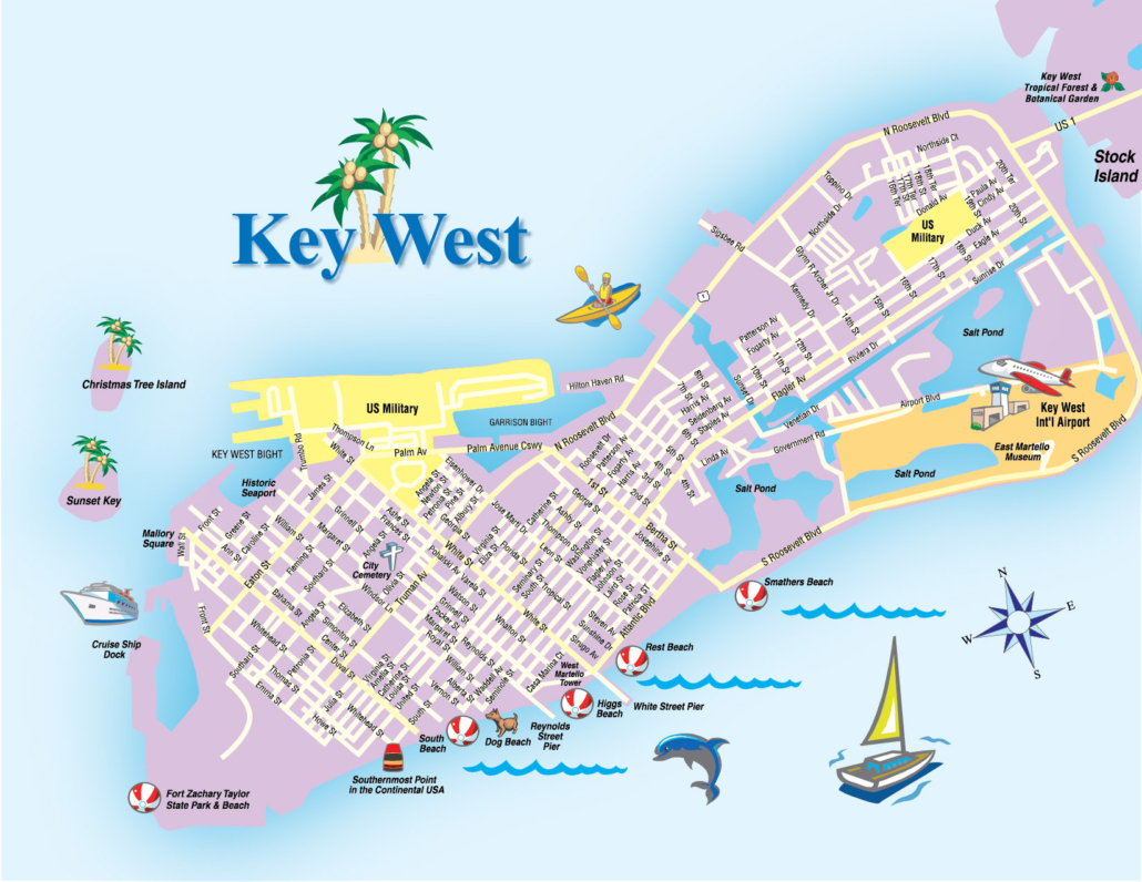 Map Of Key West Florida